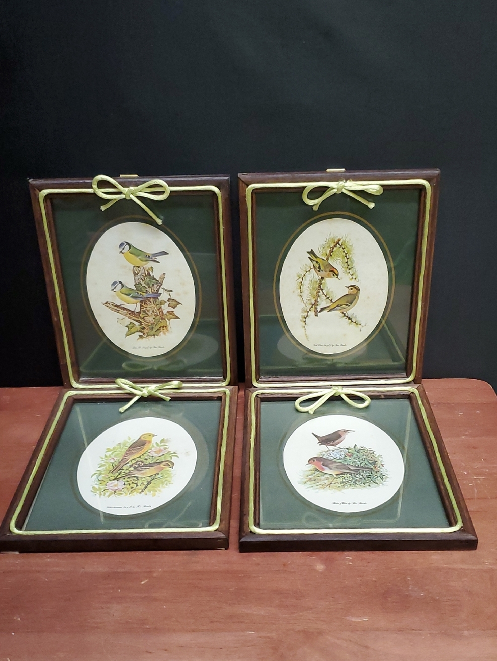 Vintage Tom Banks bird prints set of 4